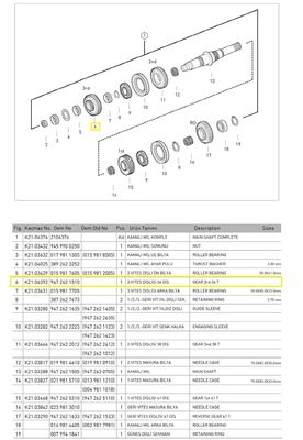 3.VİTES DİŞLİSİ ( 34 DİŞ ) - 1