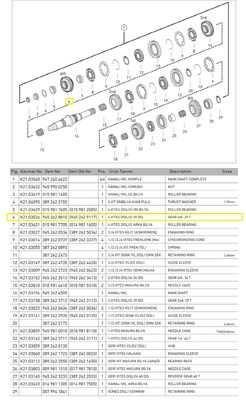 4.VİTES DİŞLİSİ 29 DİŞ - 2