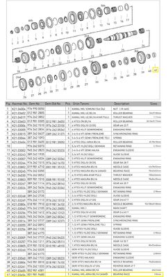 KAMALI MİL ARKA BİLYA ÇANAĞI (G 100) - 1