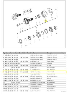 PLANET ÇEMBER DİŞLİ (G131/9) - 1