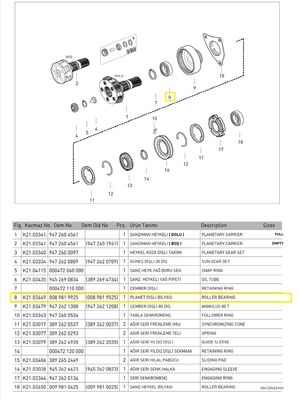 PLANET DİŞLİ BİLYASI (G131/9) - 1